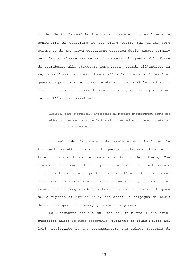 Anteprima della tesi: Germaine Dulac e l'avanguardia cinematografica degli anni venti, Pagina 10