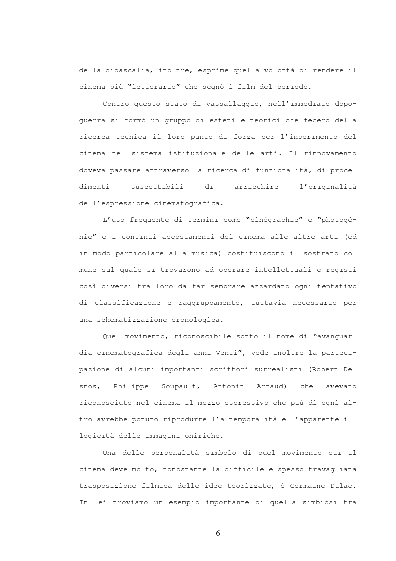 Anteprima della tesi: Germaine Dulac e l'avanguardia cinematografica degli anni venti, Pagina 3