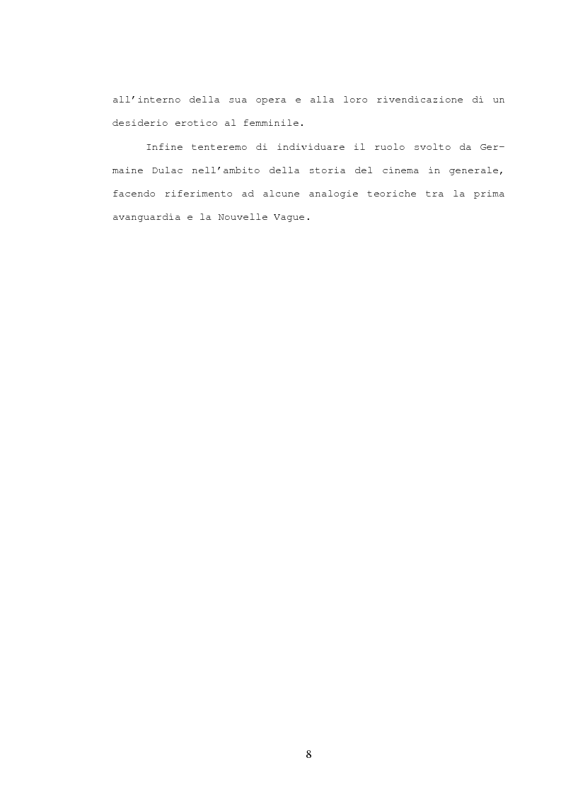 Anteprima della tesi: Germaine Dulac e l'avanguardia cinematografica degli anni venti, Pagina 5