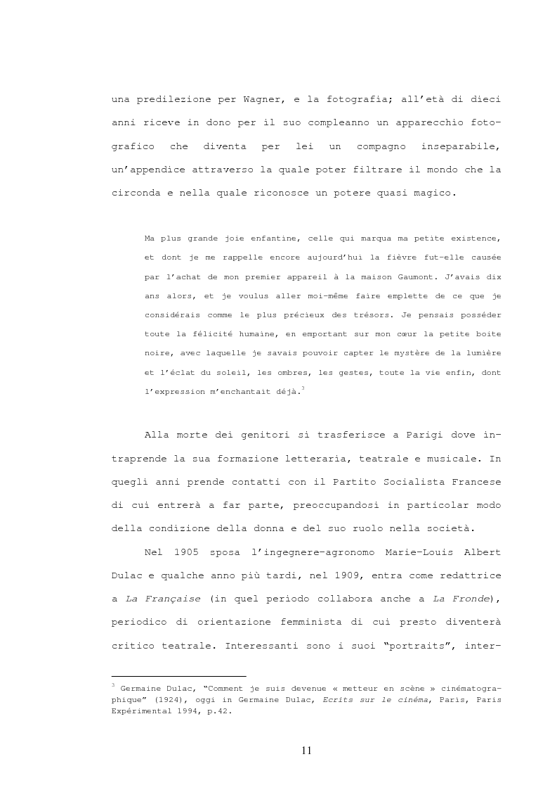 Anteprima della tesi: Germaine Dulac e l'avanguardia cinematografica degli anni venti, Pagina 8