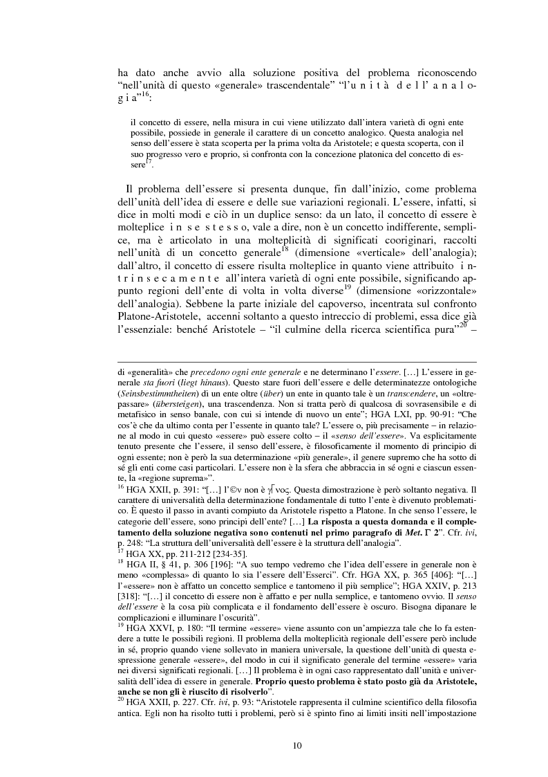 Anteprima della tesi: La questione dell’analogia in M. Heidegger, Pagina 10