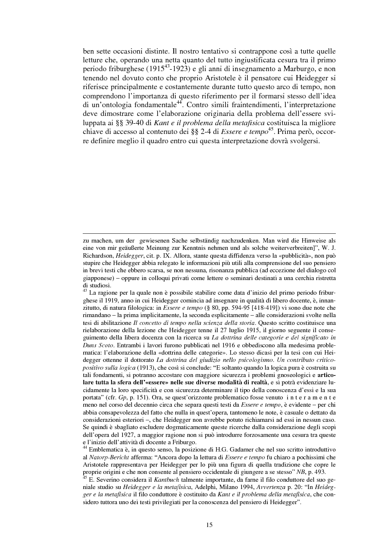 Anteprima della tesi: La questione dell’analogia in M. Heidegger, Pagina 15