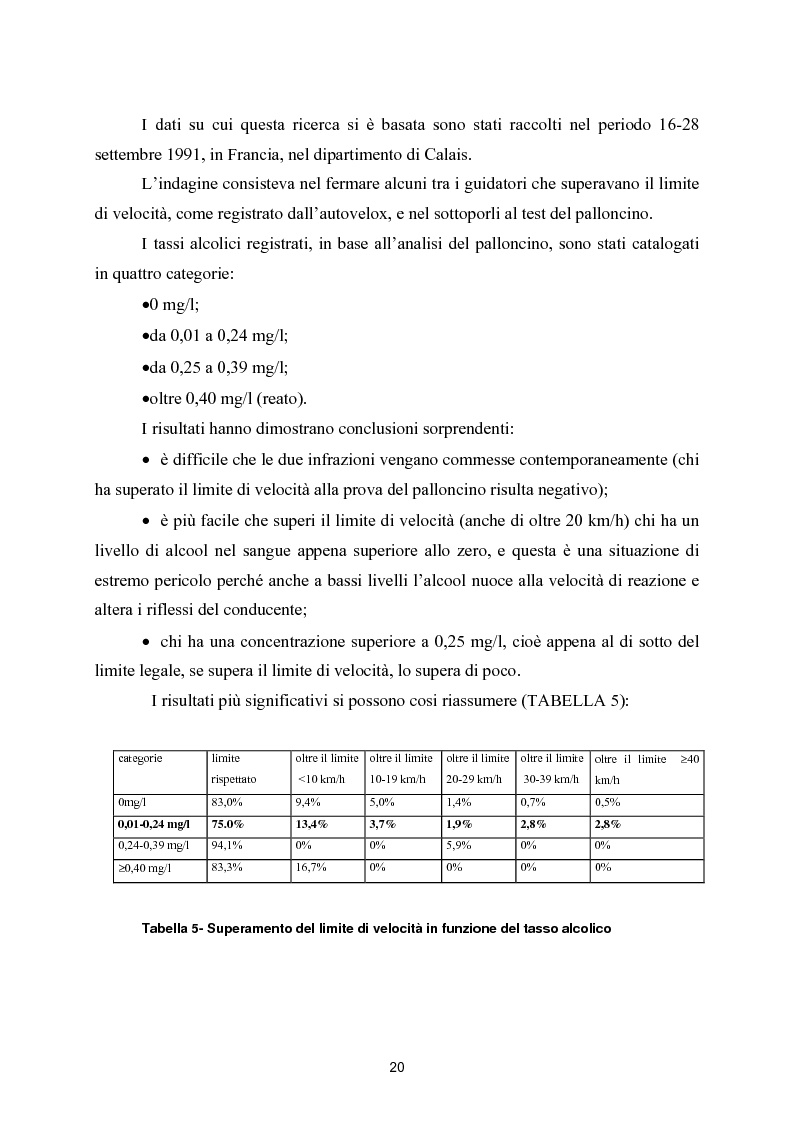 Anteprima della tesi: La sicurezza in autostrada: proposta di un modello probabilistico per la definizione di un fattore di rischio, Pagina 14