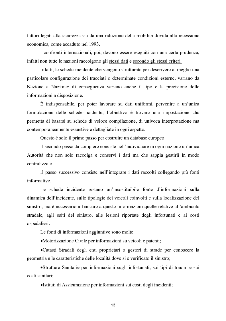 Anteprima della tesi: La sicurezza in autostrada: proposta di un modello probabilistico per la definizione di un fattore di rischio, Pagina 7