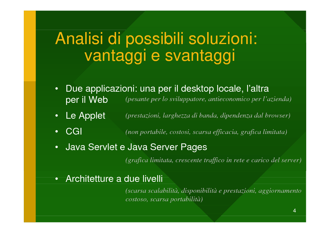 Anteprima della tesi: Pianificazione motoria individuale per i clienti di un centro sportivo: un'applicazione a oggetti distribuiti in ambiente Internet-intranet, Pagina 4