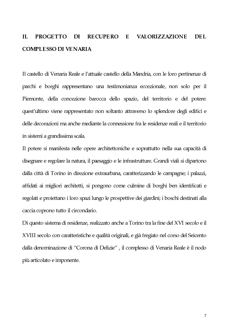 Anteprima della tesi: Un esempio di collaborazione tra museografia e resturo: l'allestimento degli spazi espositivi della Reggia di Veneria Reale all'interno del progetto di restauro e valorizzazione del Circuito delle Residenze Sabaude, Pagina 4