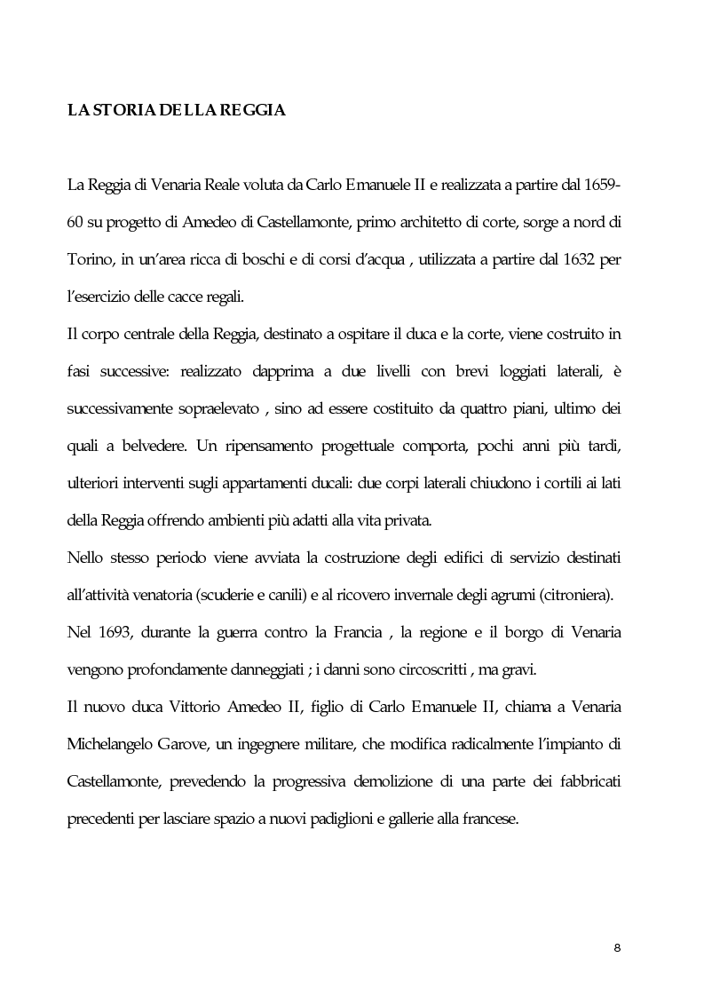 Anteprima della tesi: Un esempio di collaborazione tra museografia e resturo: l'allestimento degli spazi espositivi della Reggia di Veneria Reale all'interno del progetto di restauro e valorizzazione del Circuito delle Residenze Sabaude, Pagina 5