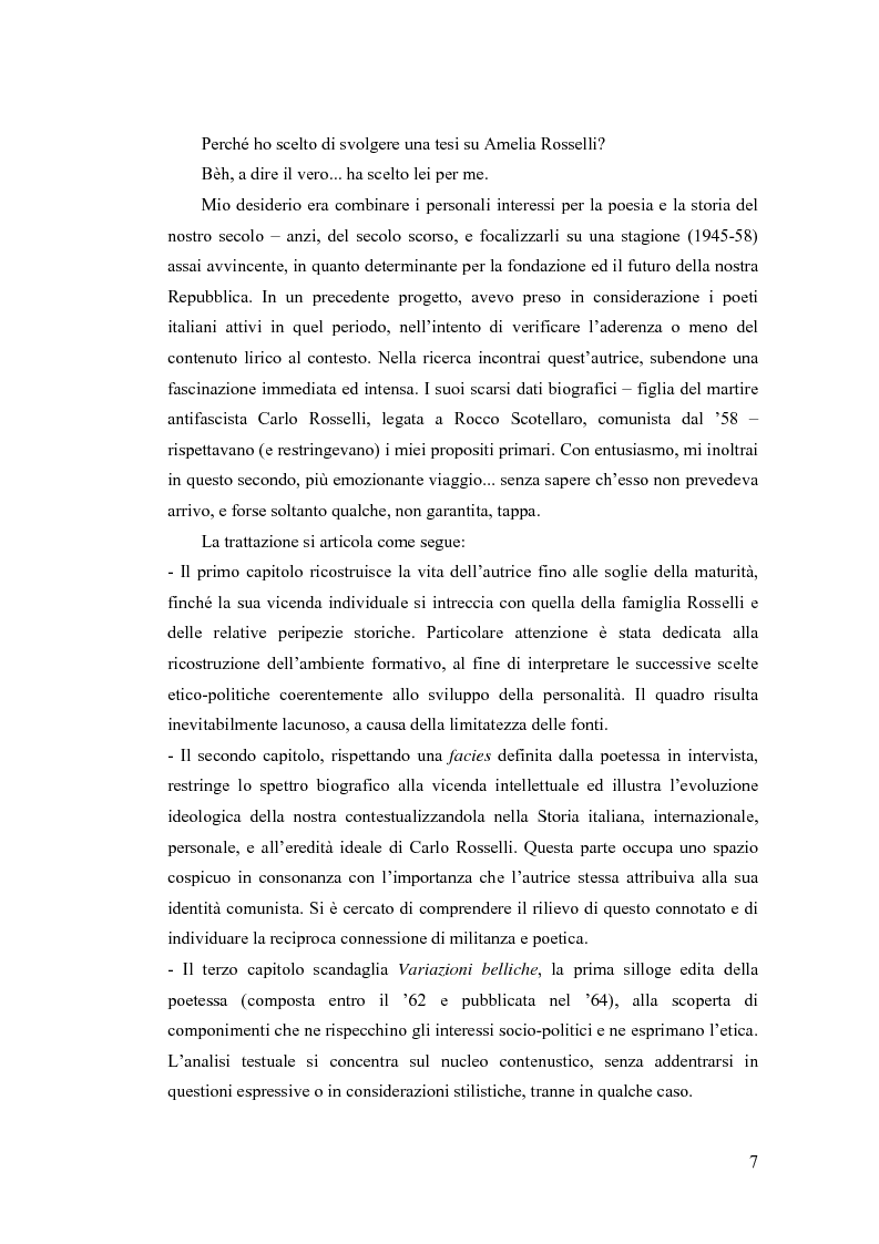 Anteprima della tesi: ''...irrimediabile era il male del mondo, e con ciò il mio male...'': storia, Storia e prima poesia (1930-1961) di Amelia Rosselli, Pagina 2