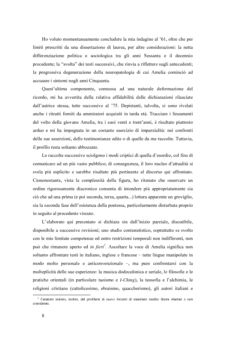 Anteprima della tesi: ''...irrimediabile era il male del mondo, e con ciò il mio male...'': storia, Storia e prima poesia (1930-1961) di Amelia Rosselli, Pagina 3