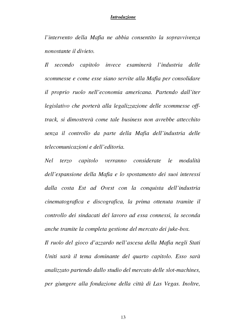 Anteprima della tesi: Criminalità ed economia: la mafia in America, Pagina 10
