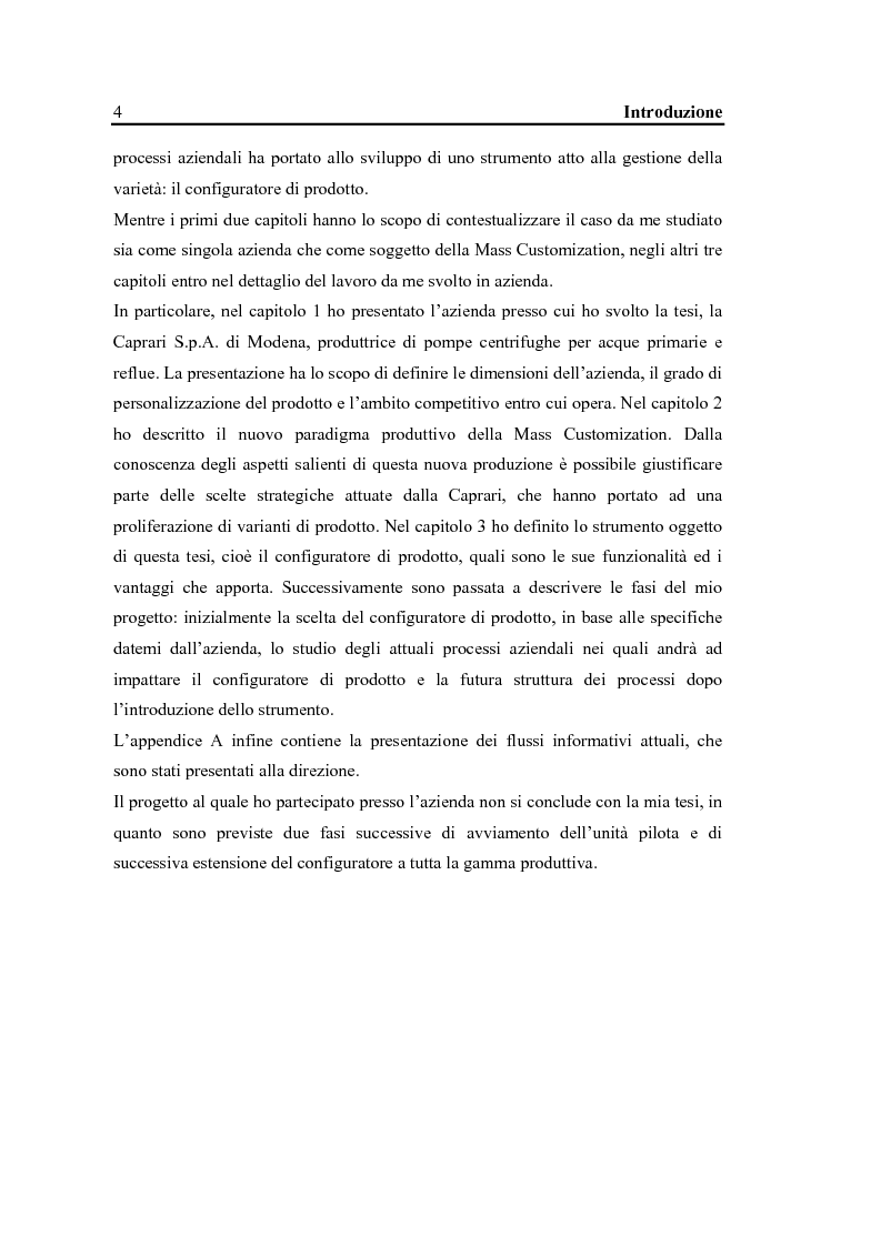 Anteprima della tesi: La configurazione di prodotto in ambiente Sap R/3: il caso Caprari, Pagina 2