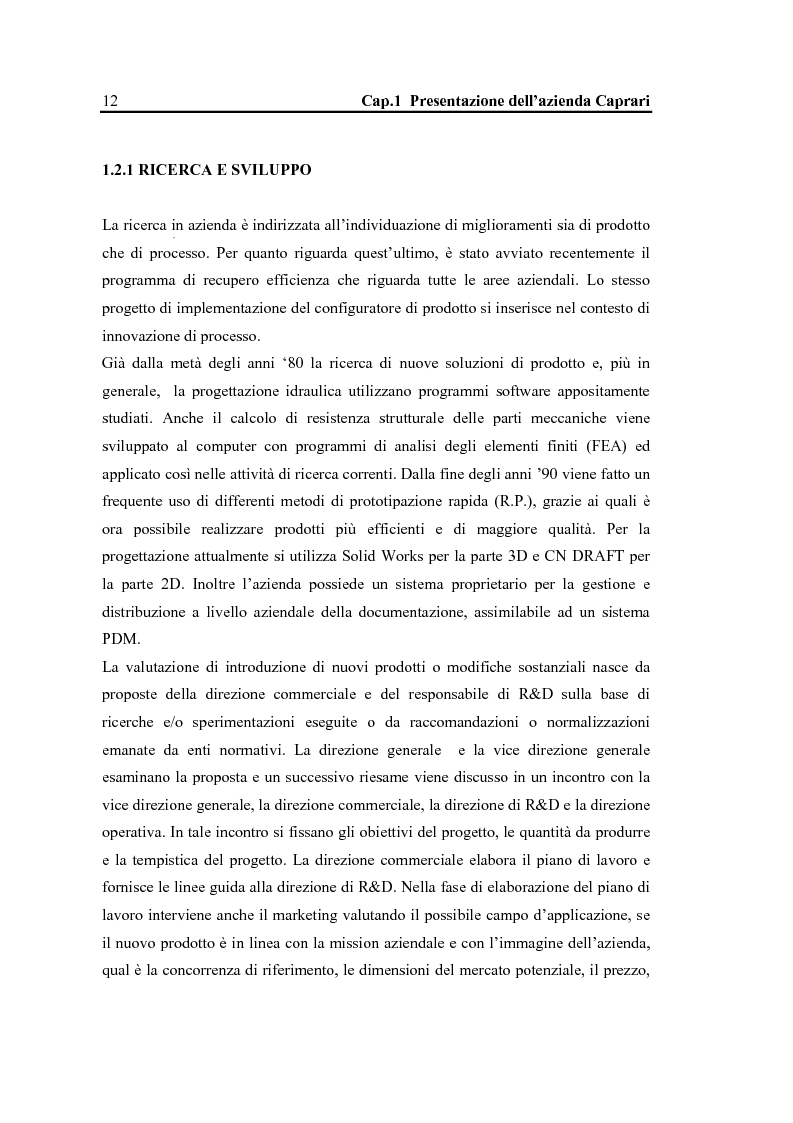 Anteprima della tesi: La configurazione di prodotto in ambiente Sap R/3: il caso Caprari, Pagina 8