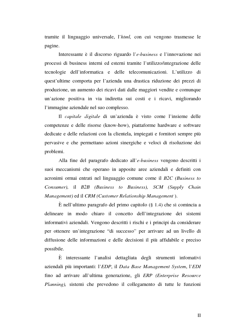 Anteprima della tesi: Le tecnologie informatiche come strumento di integrazione per le imprese. Il distretto digitale di Belluno e il progetto Opto-Idx, Pagina 2