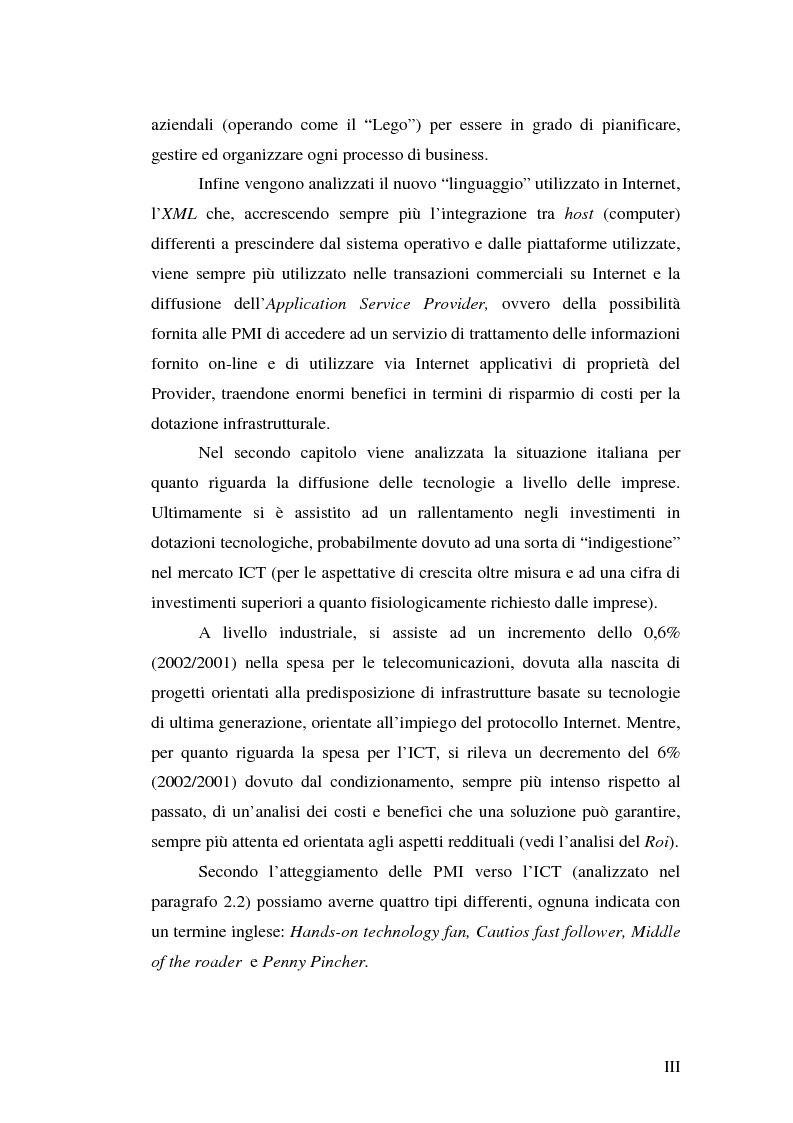 Anteprima della tesi: Le tecnologie informatiche come strumento di integrazione per le imprese. Il distretto digitale di Belluno e il progetto Opto-Idx, Pagina 3