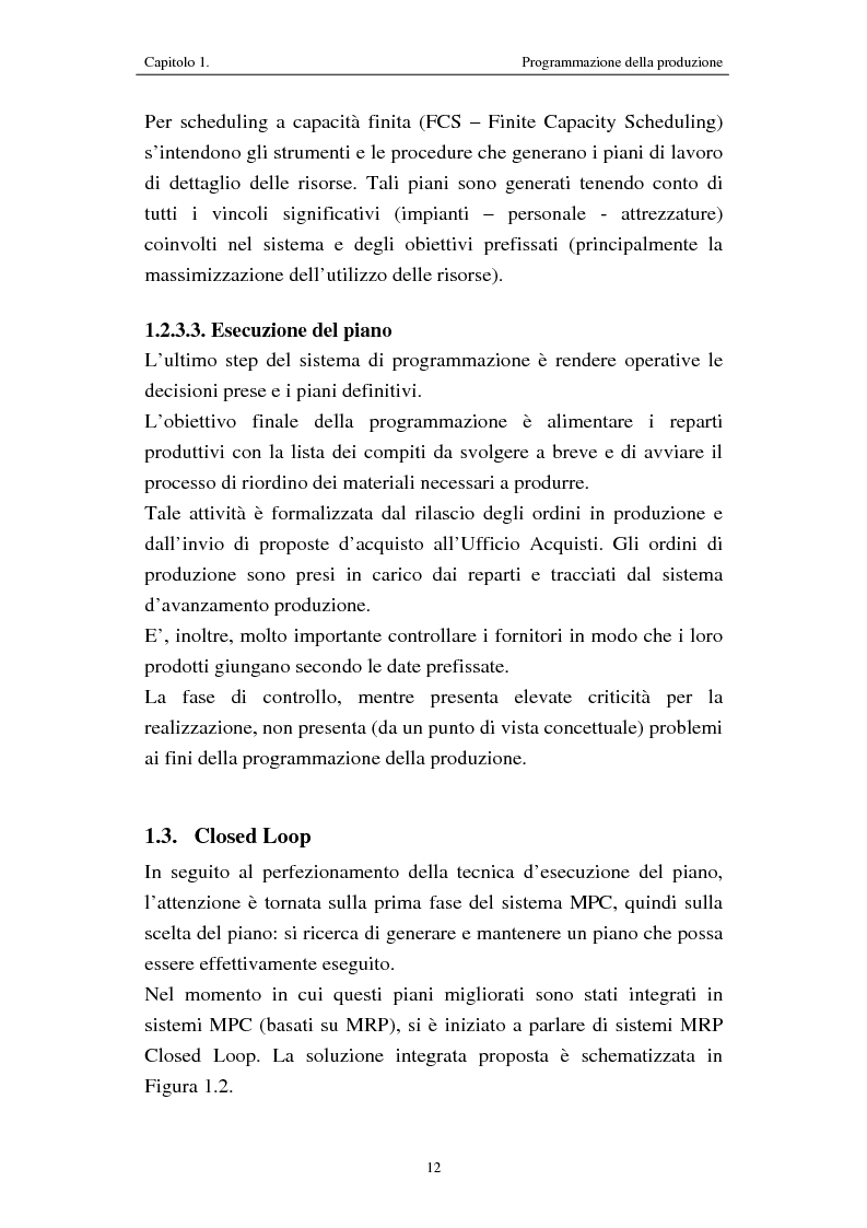 Anteprima della tesi: Procedure di programmazione della produzione di reparti produttivi di un team di Formula 1, Pagina 12