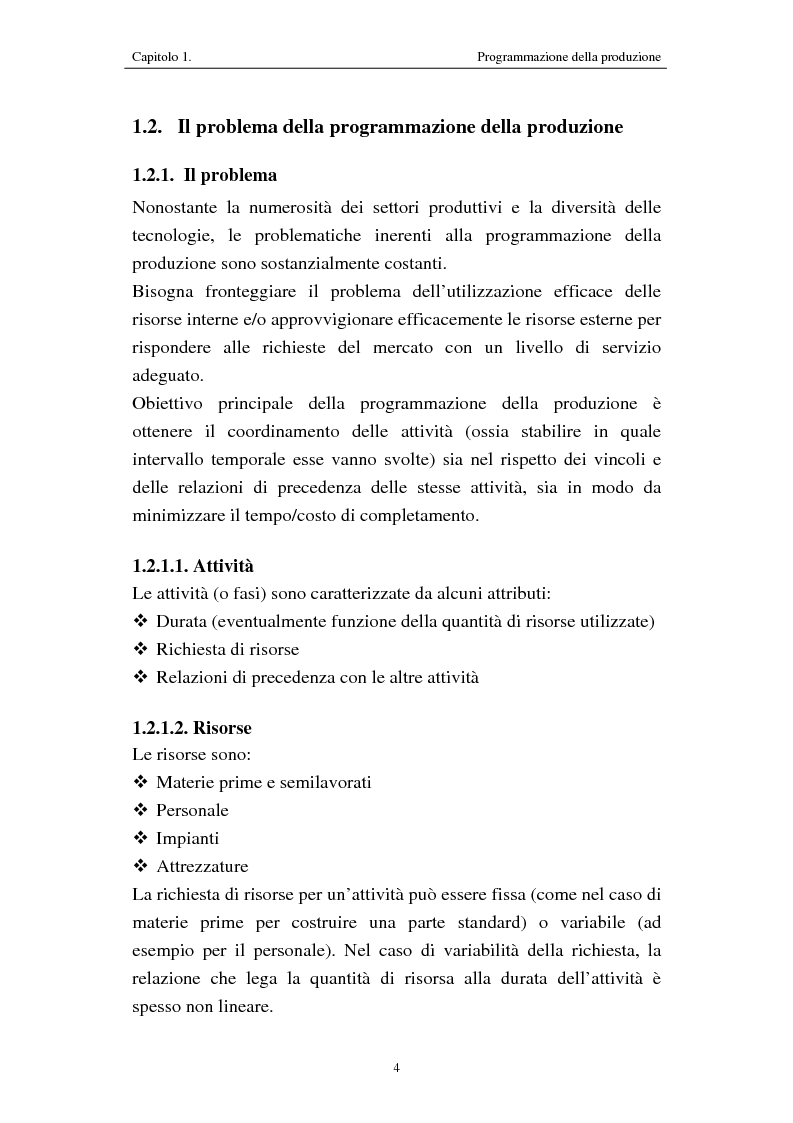 Anteprima della tesi: Procedure di programmazione della produzione di reparti produttivi di un team di Formula 1, Pagina 4