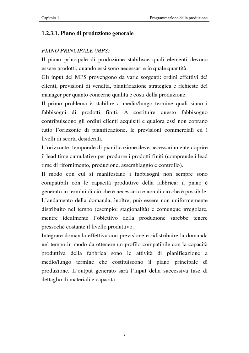 Anteprima della tesi: Procedure di programmazione della produzione di reparti produttivi di un team di Formula 1, Pagina 8