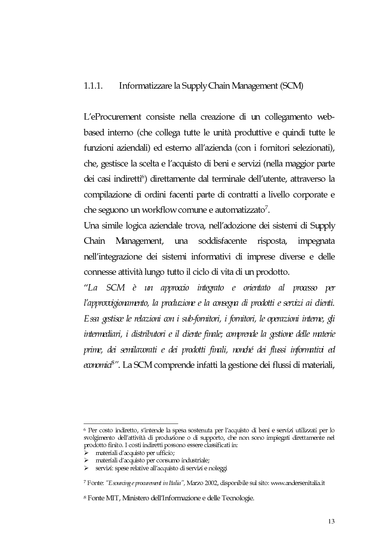 Anteprima della tesi: Nuovi processi di approvvigionamento di beni e servizi in Sanità: il caso di eccellenza di eProcurement dell’Azienda Sanitaria Locale di Viterbo, Pagina 13