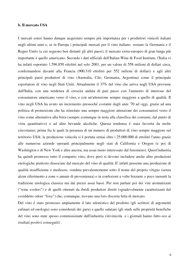 Anteprima della tesi: L'export del Chianti Classico verso il mercato Usa, Pagina 4