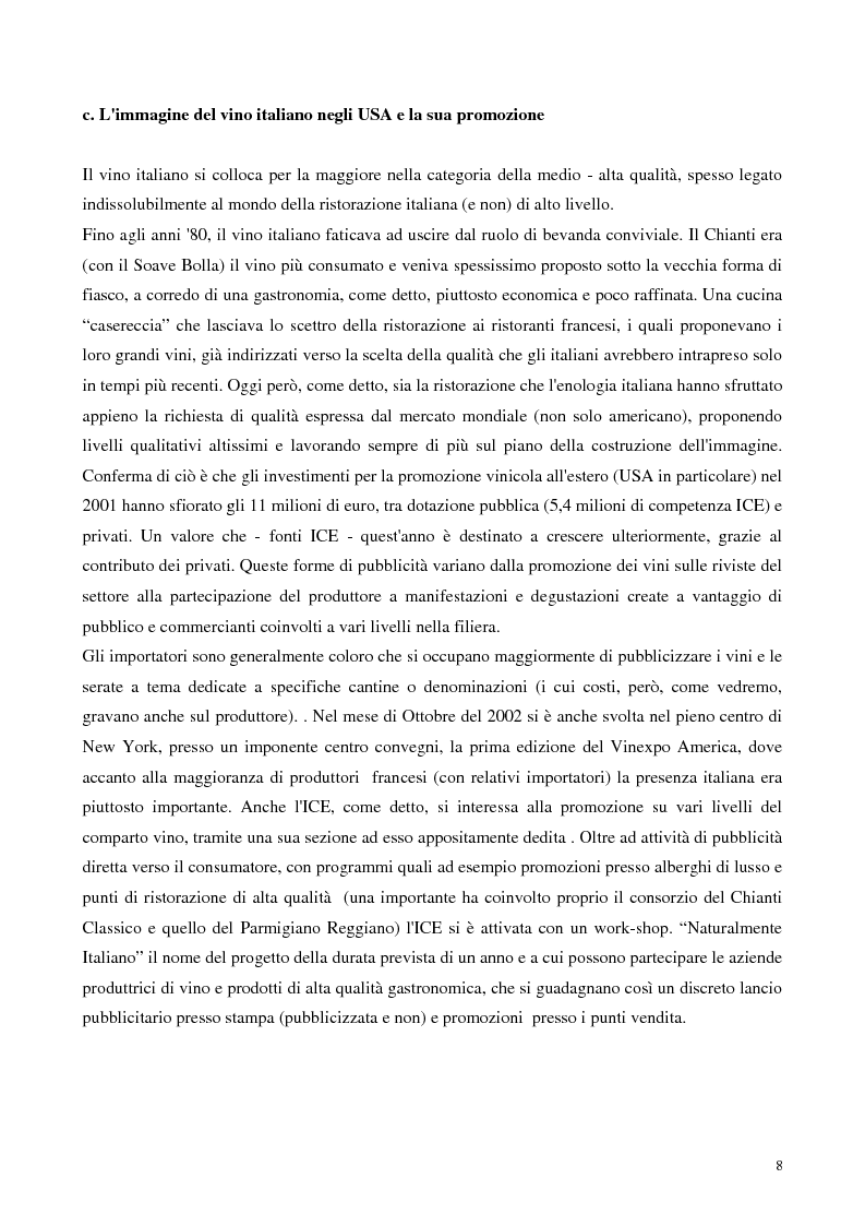 Anteprima della tesi: L'export del Chianti Classico verso il mercato Usa, Pagina 6