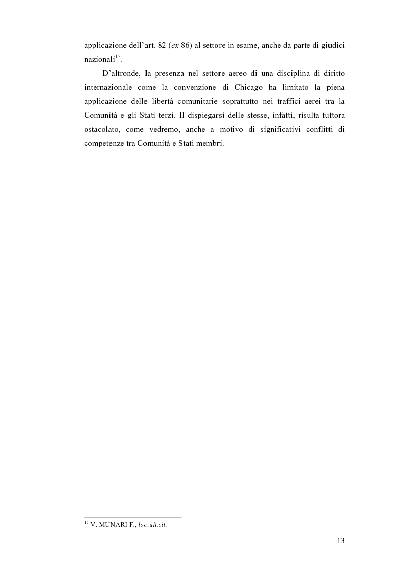 Anteprima della tesi: La liberalizzazione dei trasporti aerei nell'Unione europea, Pagina 9