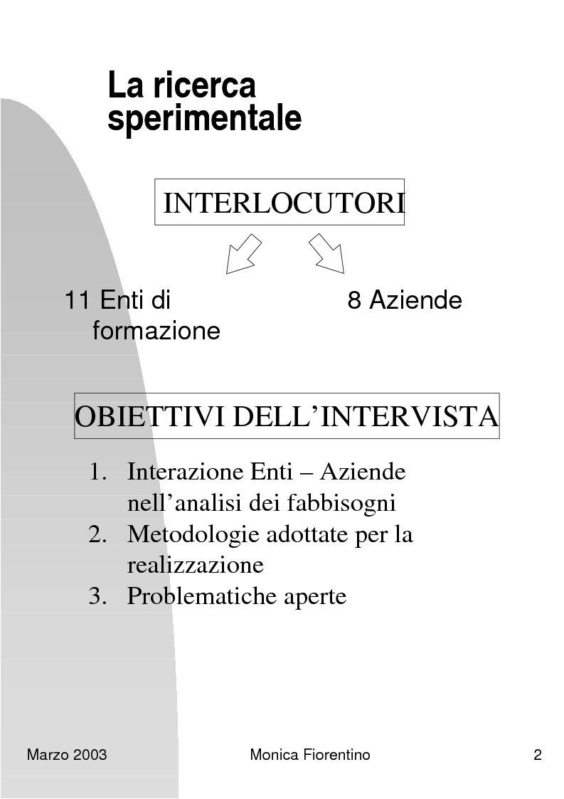 Anteprima della tesi: Analisi dei fabbisogni formativi. Una ricerca empirica nelle metodologie adottate da alcune realtà nel territorio ligure, Pagina 7