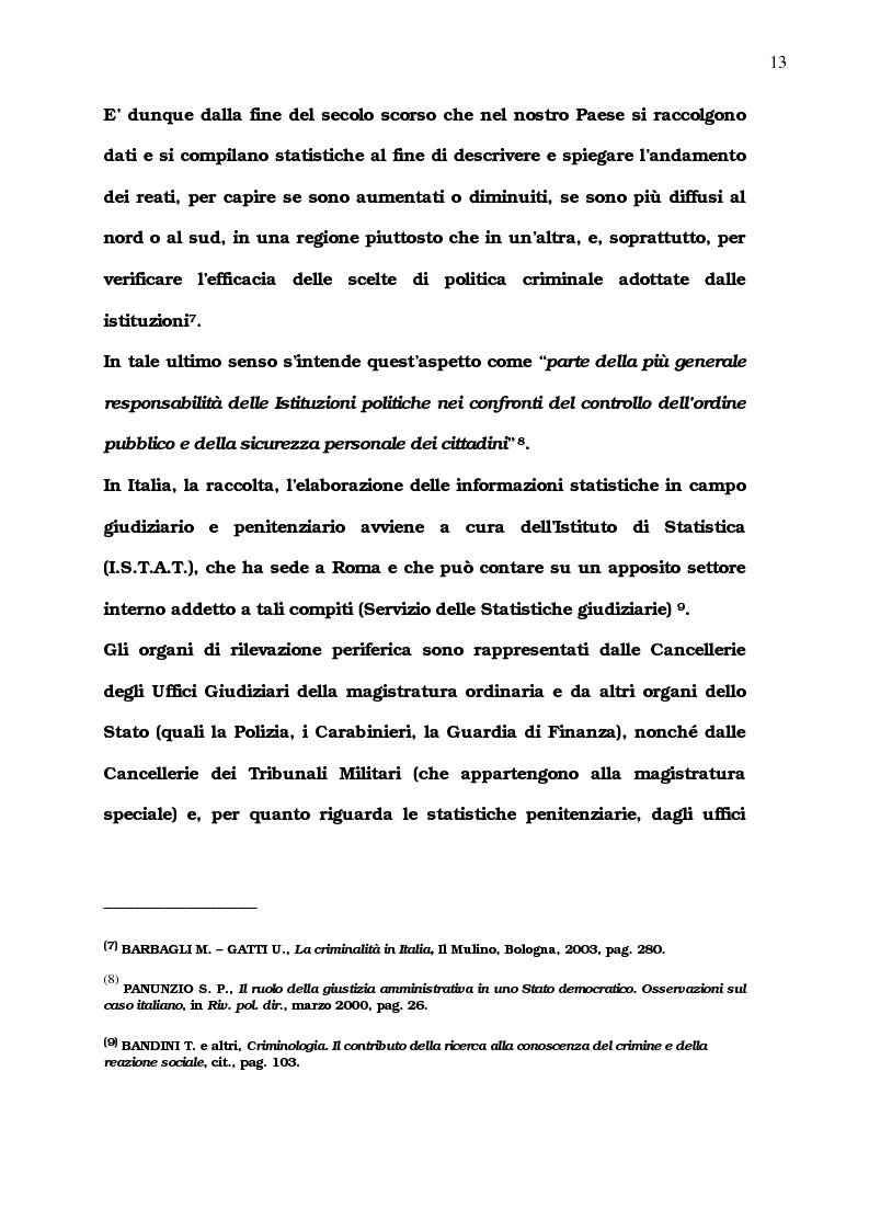 Anteprima della tesi: La diffusione del comportamento criminale: il problema del campo oscuro, Pagina 7