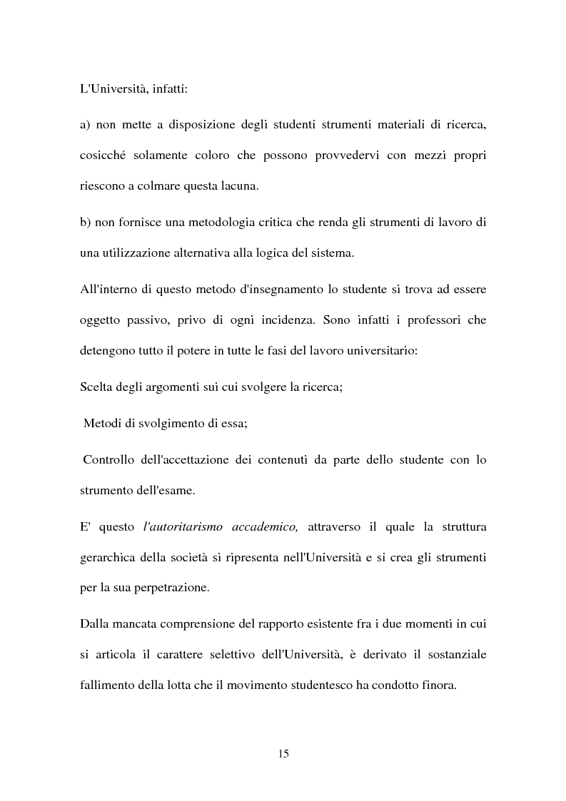 Anteprima della tesi: Rapporti tra partiti politici e movimenti di contestazione giovanili dal 1968 al 1998, Pagina 12