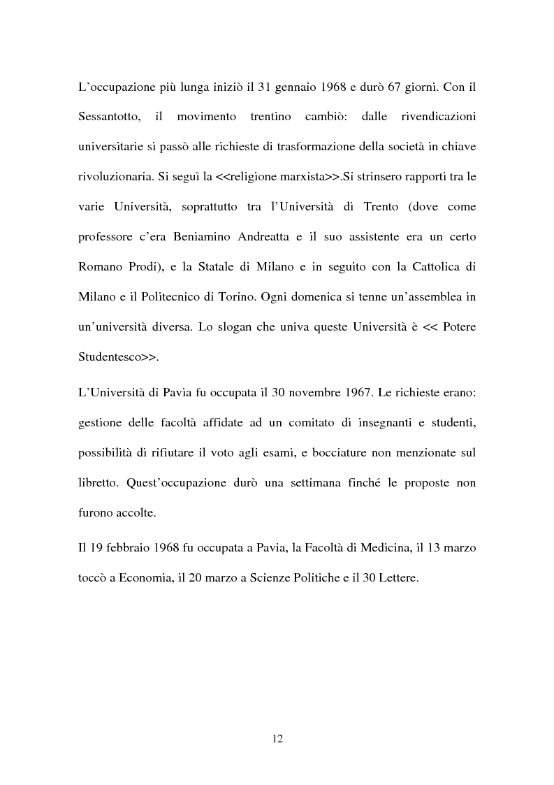 Anteprima della tesi: Rapporti tra partiti politici e movimenti di contestazione giovanili dal 1968 al 1998, Pagina 9