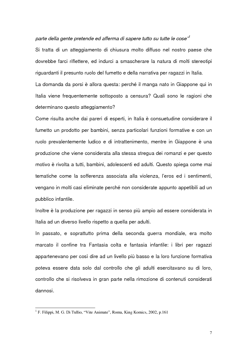 Anteprima della tesi: La funzione pedagogica di fumetti e manga, Pagina 5