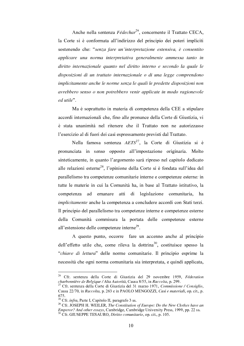 Anteprima della tesi: La ripartizione delle competenze tra l'Unione europea e gli stati membri nella futura Costituzione dell'Europa, Pagina 10