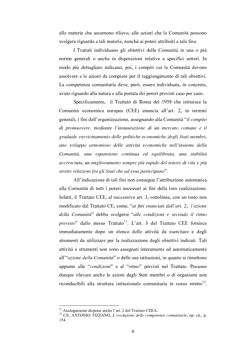 Anteprima della tesi: La ripartizione delle competenze tra l'Unione europea e gli stati membri nella futura Costituzione dell'Europa, Pagina 6