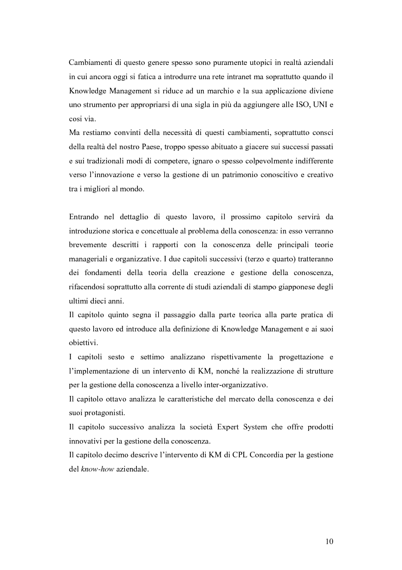 Anteprima della tesi: Una nuova via all'innovazione: creare e gestire la conoscenza grazie al knowledge management, Pagina 3