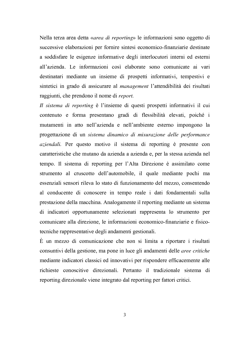 Anteprima della tesi: Il sistema di reporting: il caso Despar Calabria, Pagina 3