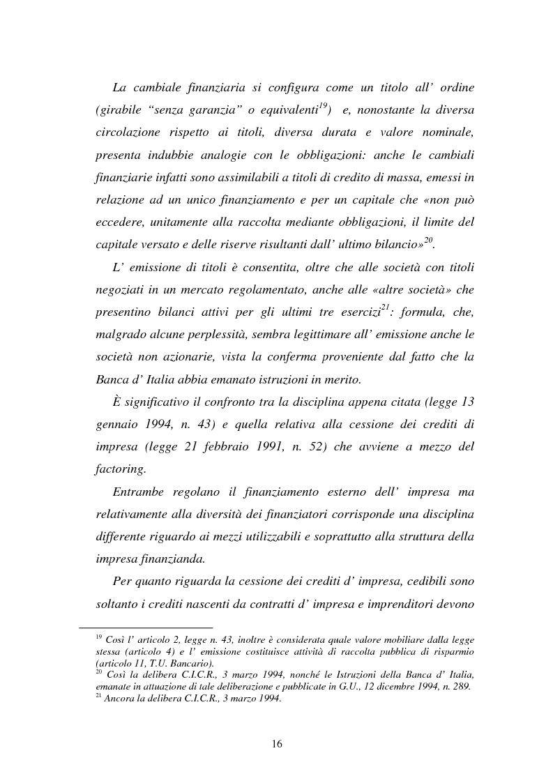 Anteprima della tesi: L'emissione di titoli di debito nella ''nuova'' srl, Pagina 13