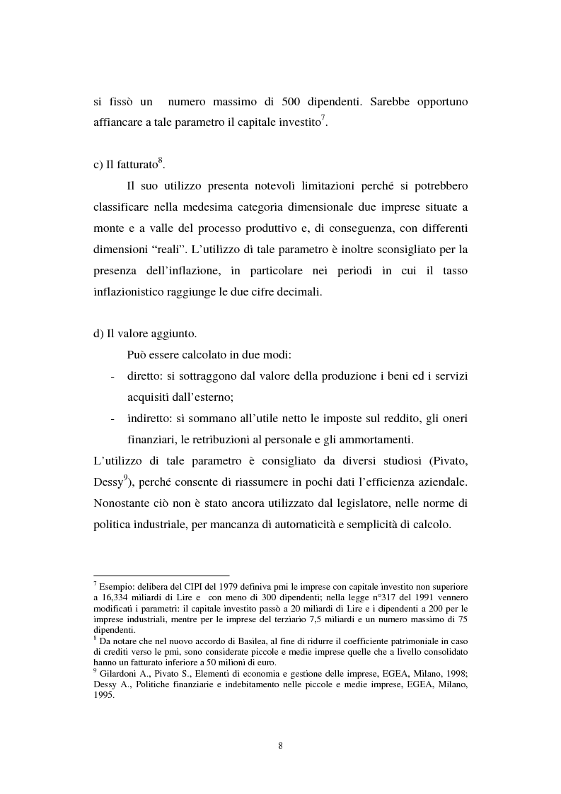 Anteprima della tesi: Gli effetti di Basilea II sulle piccole e medie imprese, Pagina 8