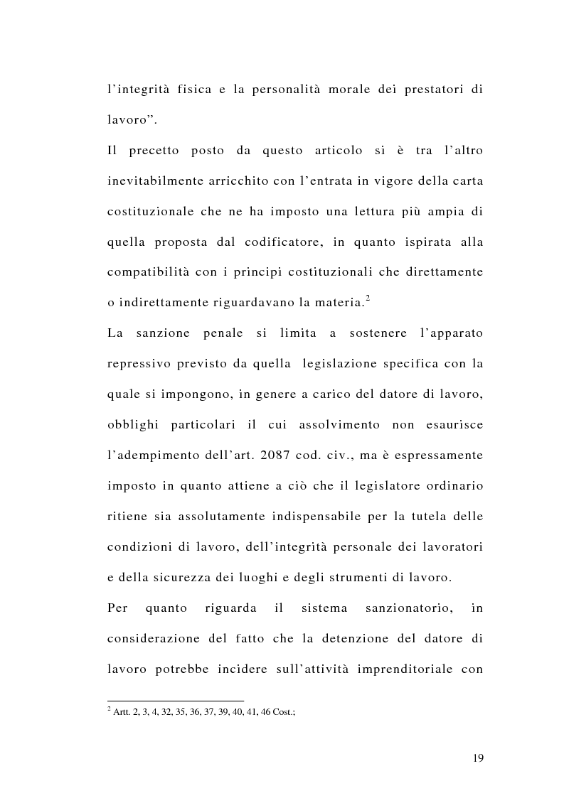 Anteprima della tesi: Le sanzioni penali ed amministrative nel diritto del lavoro, Pagina 6
