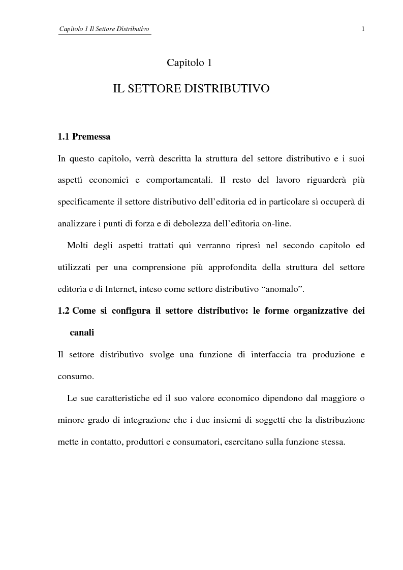 Anteprima della tesi: Editoria on-line: dall'informazione al commercio, limiti attuali e prospettive future, Pagina 3