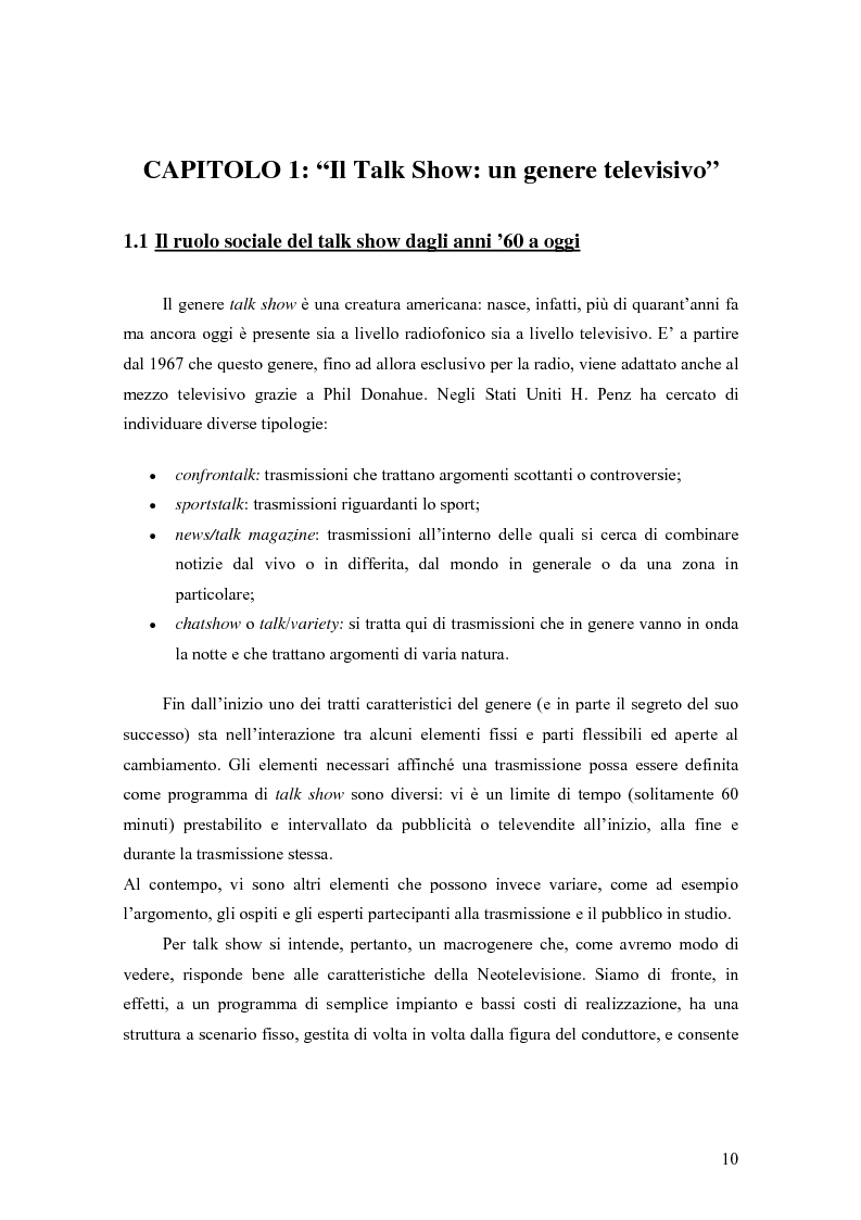 Anteprima della tesi: Il talk show sportivo e la sua evoluzione: analisi comparata di quattro casi specifici. La Domenica Sportiva - Controcampo - Il Processo di Biscardi - Qui Studio a Voi Stadio, Pagina 5
