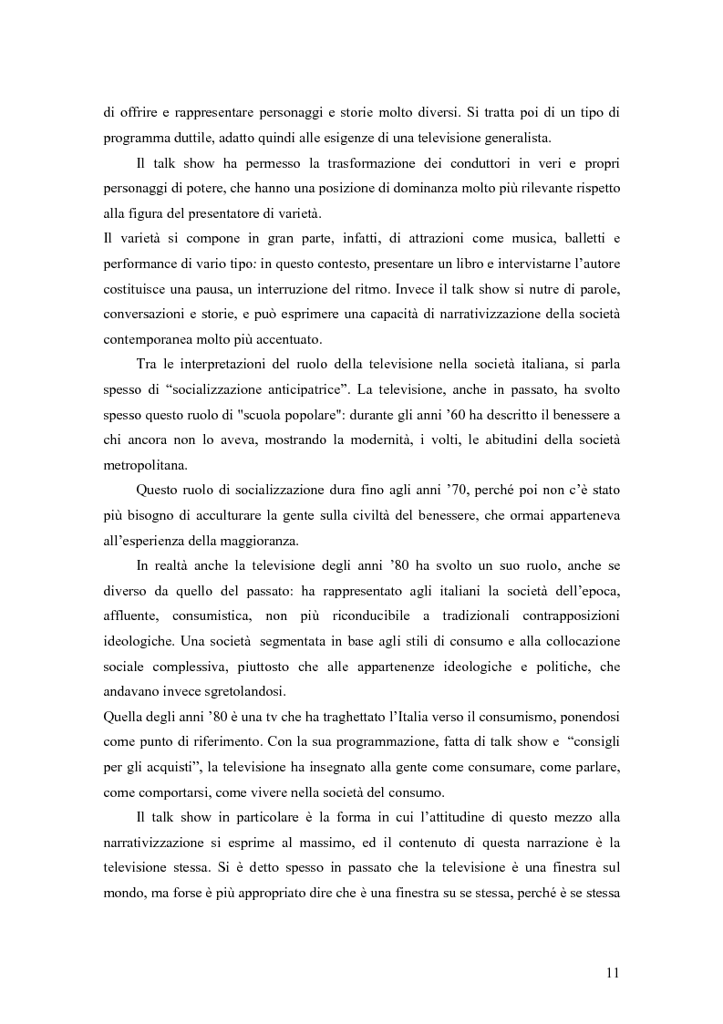 Anteprima della tesi: Il talk show sportivo e la sua evoluzione: analisi comparata di quattro casi specifici. La Domenica Sportiva - Controcampo - Il Processo di Biscardi - Qui Studio a Voi Stadio, Pagina 6