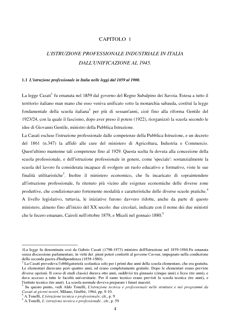 Anteprima della tesi: La Scuola Apprendisti della Dalmine S.A. dal 1937 al 1948, Pagina 4
