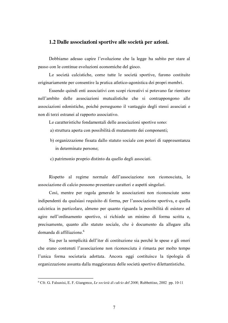 Anteprima della tesi: Problematiche contabili e di bilancio delle società calcistiche, Pagina 4