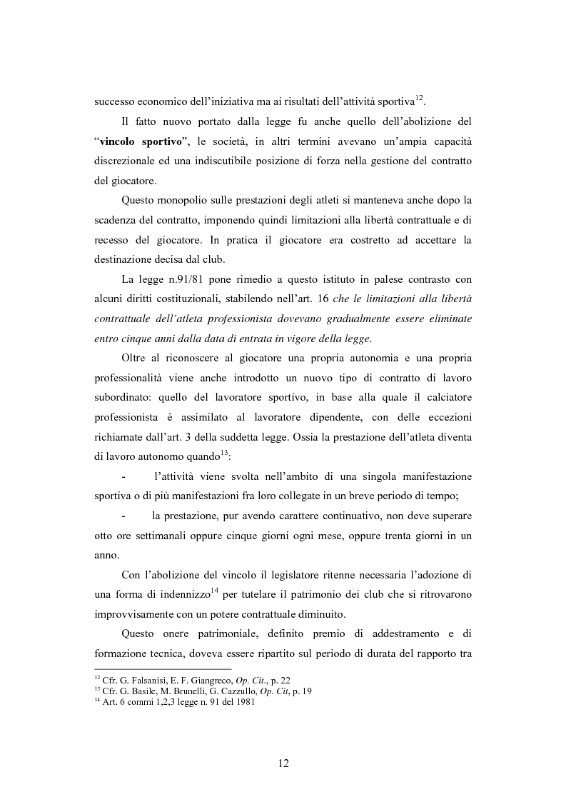 Anteprima della tesi: Problematiche contabili e di bilancio delle società calcistiche, Pagina 9