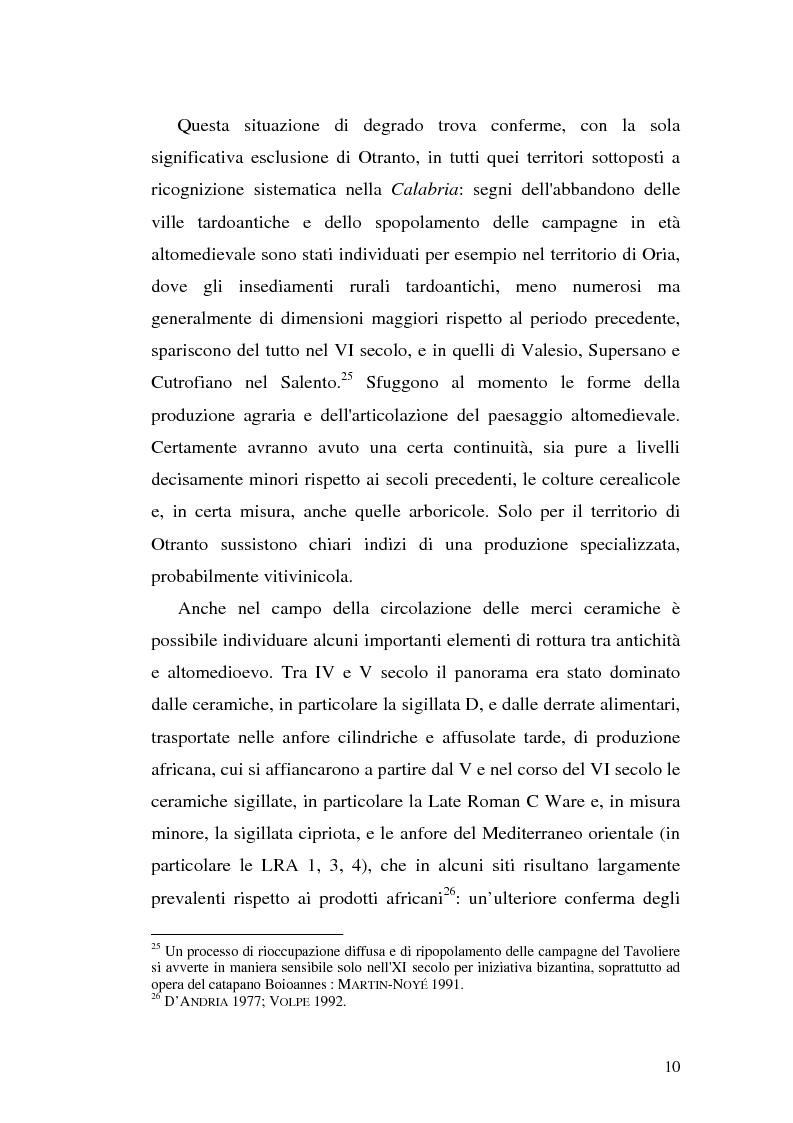 Anteprima della tesi: Sepolture tardoantiche e altomedievali nelle Puglia centro-settentrionale, Pagina 10