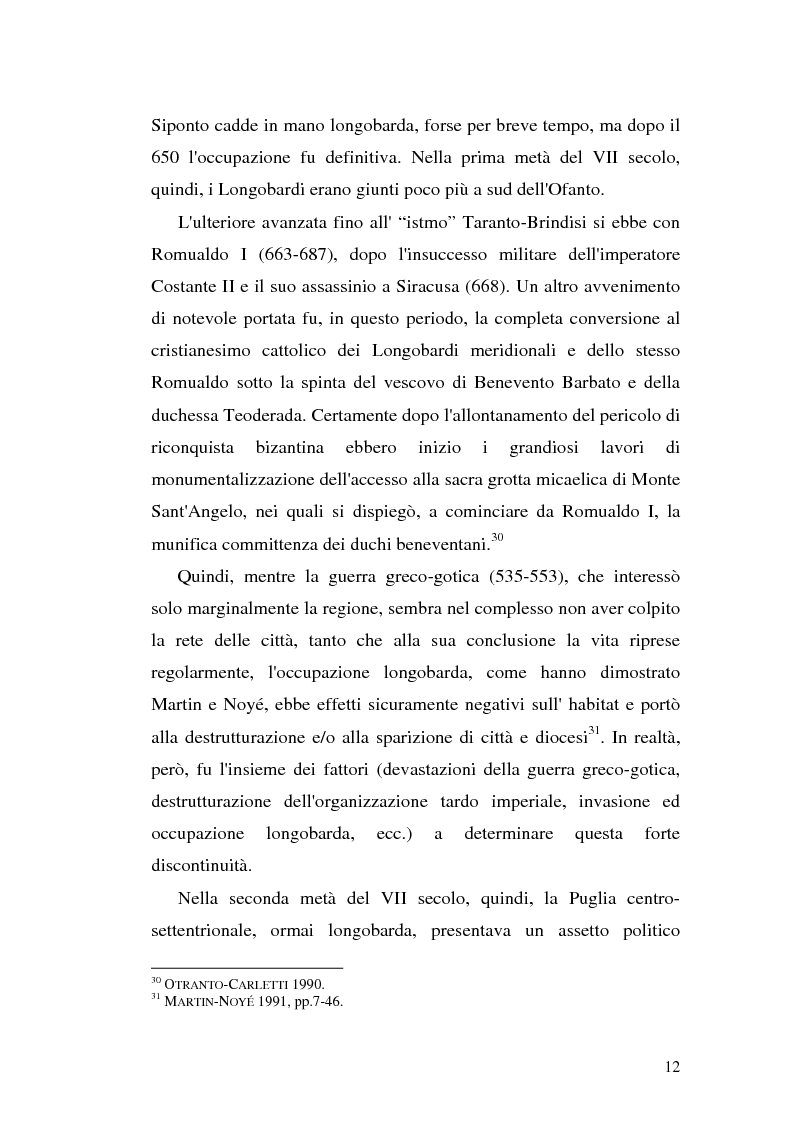 Anteprima della tesi: Sepolture tardoantiche e altomedievali nelle Puglia centro-settentrionale, Pagina 12