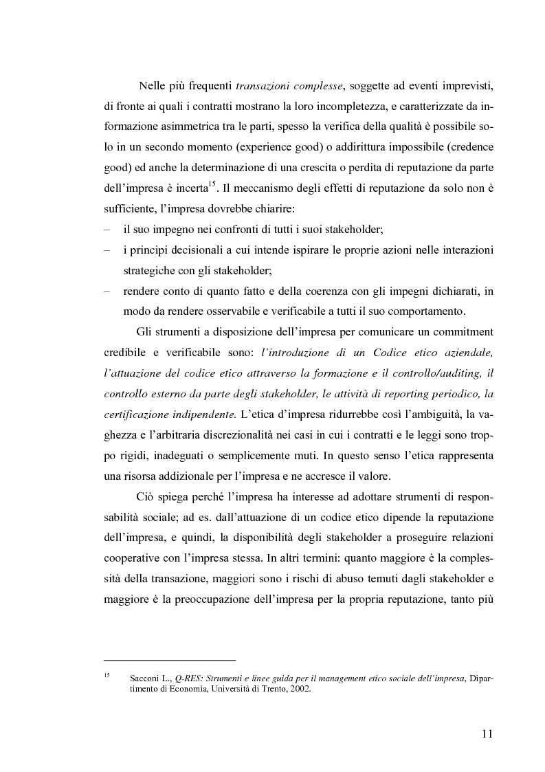 Anteprima della tesi: Il bilancio di sostenibilità: il caso Granarolo, Pagina 13