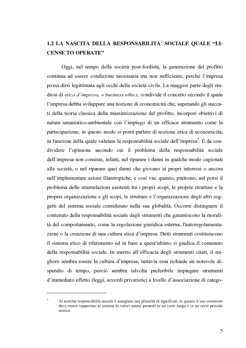 Anteprima della tesi: Il bilancio di sostenibilità: il caso Granarolo, Pagina 7