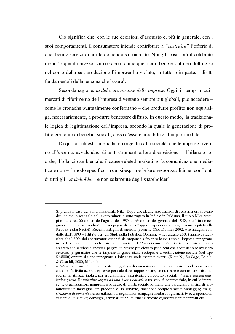 Anteprima della tesi: Il bilancio di sostenibilità: il caso Granarolo, Pagina 9