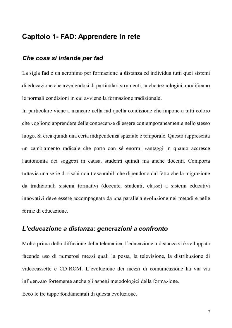 Anteprima della tesi: Monitoraggio delle attività utente nei sistemi di formazione a distanza via rete, Pagina 4