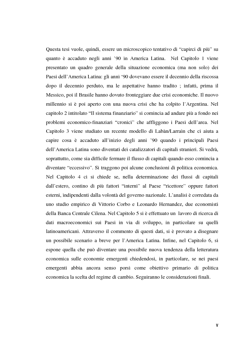 Anteprima della tesi: La ciclicità delle crisi finanziarie in America Latina, Pagina 5